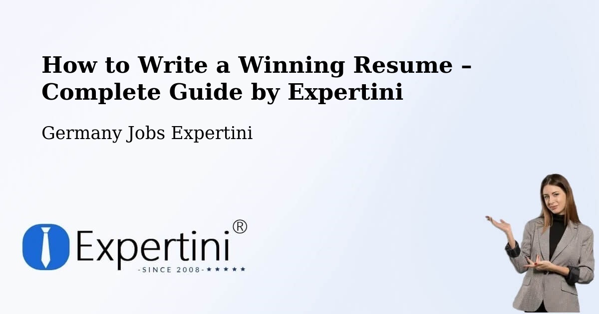 Resume Writing Guide for Job Seekers – Lilienthal - Lilienthal, Germany Jobs Expertini
